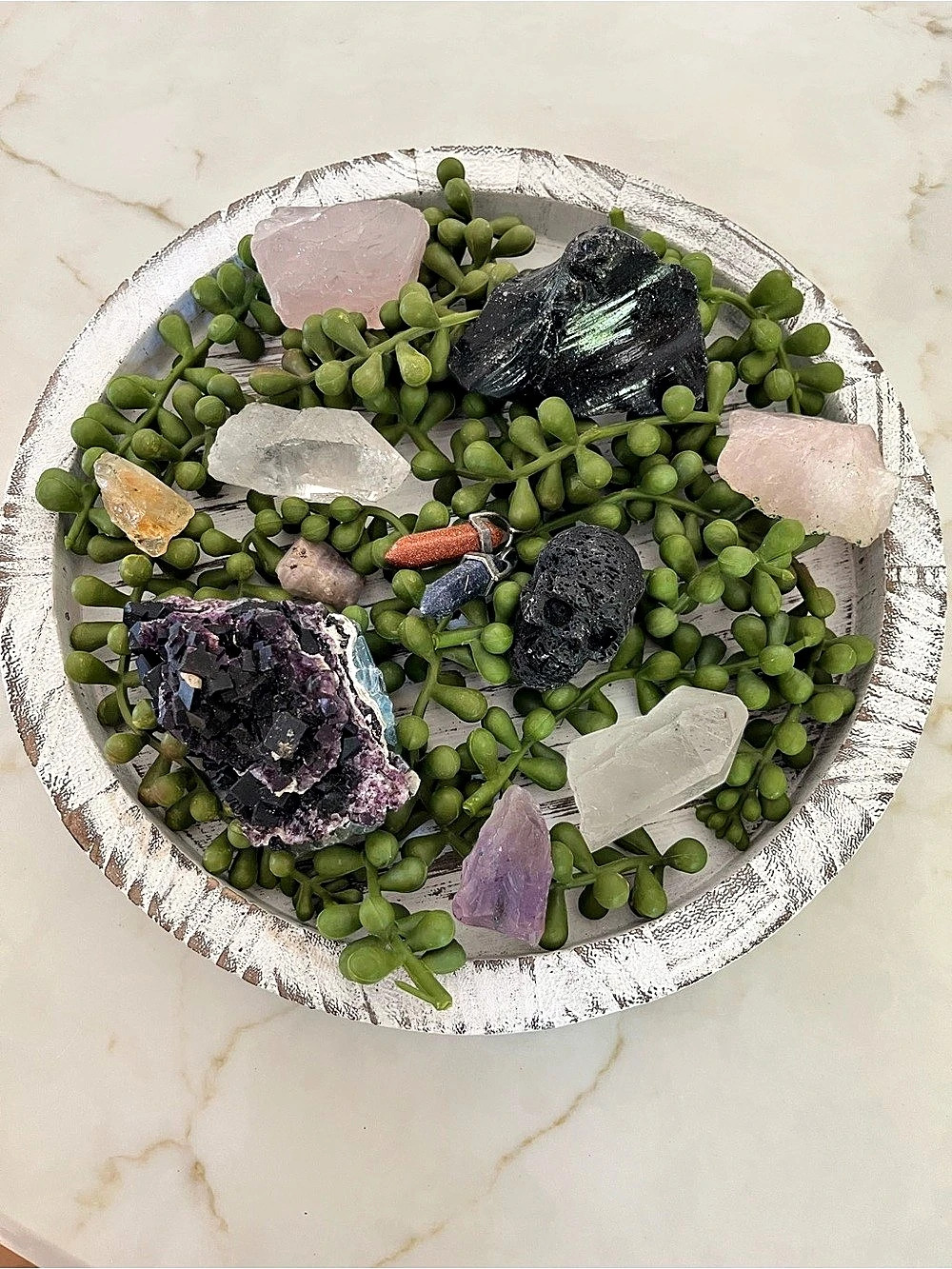 Witchy Crystal Centerpiece Tray